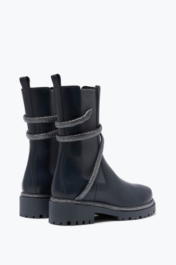jeweled cleo grau bootie mit silber kristalle 25 rene caovilla