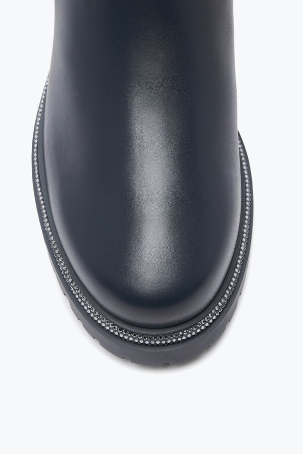 jeweled cleo grau bootie mit silber kristalle 25 rene caovilla
