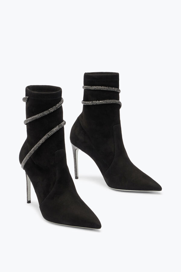 jeweled cleo kristalle schwarz bootie 100 rene caovilla