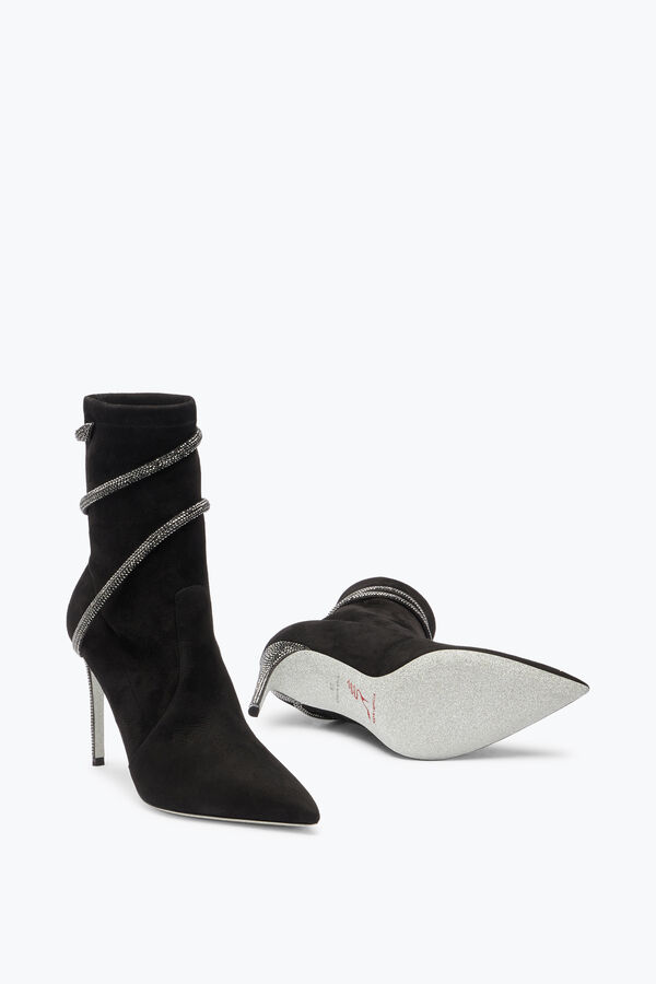 jeweled cleo kristalle schwarz bootie 100 rene caovilla