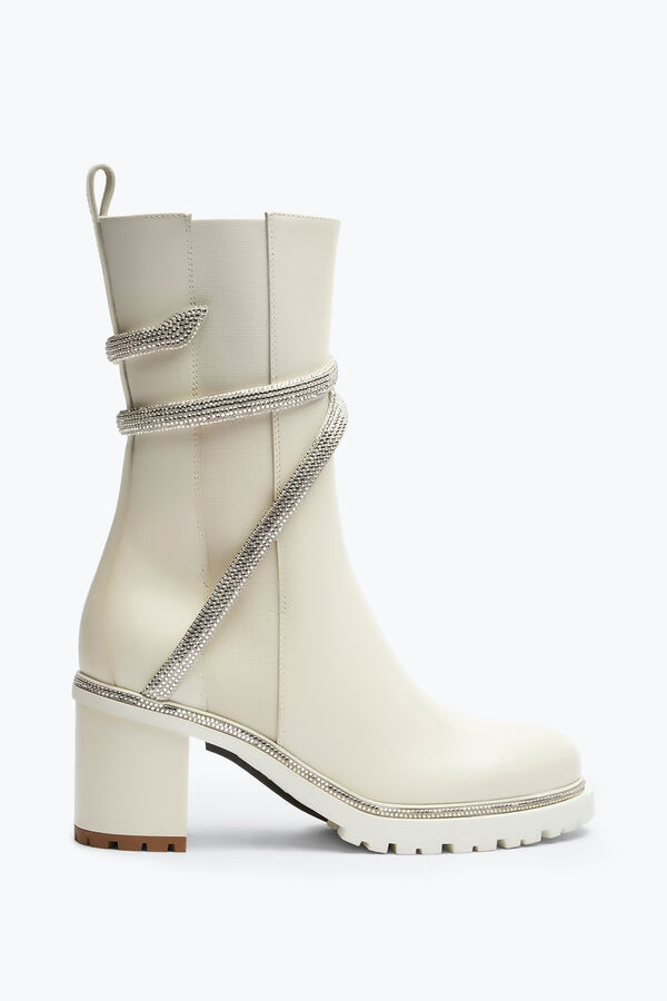 jeweled cleo crystal elfenbein bootie 60 rene caovilla