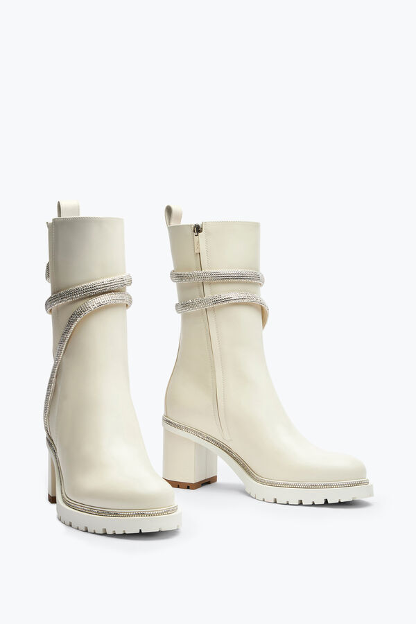 jeweled cleo crystal elfenbein bootie 60 rene caovilla