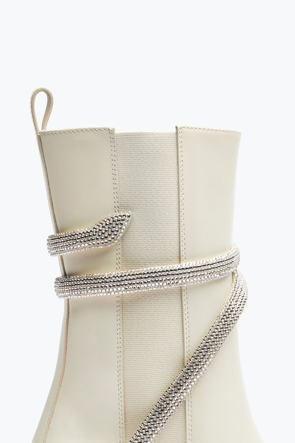 jeweled cleo crystal elfenbein bootie 60 rene caovilla