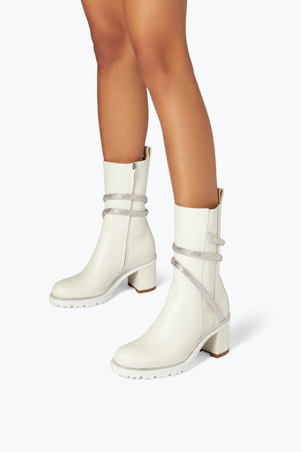 jeweled cleo crystal elfenbein bootie 60 rene caovilla