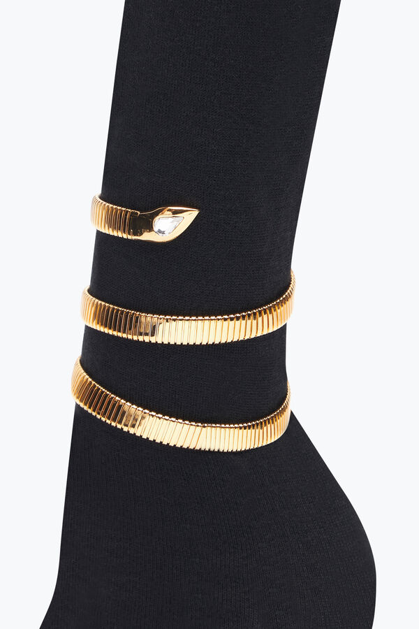 jeweled juniper schwarz und gold soft boot 80 rene caovilla