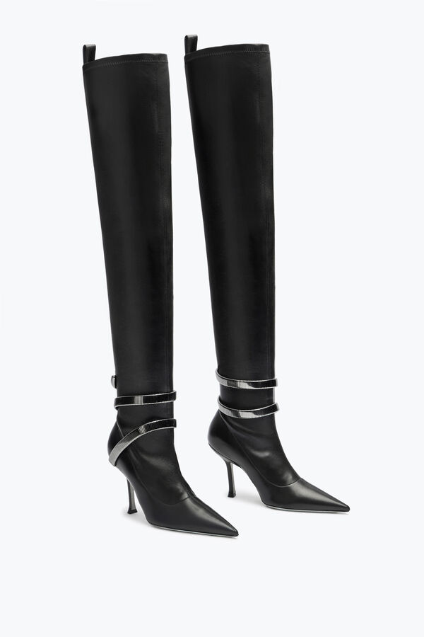 jeweled juniper schwarz cuissard boot-105 rene caovilla