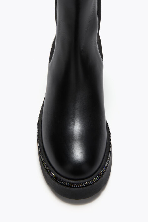 jeweled bika schwarz ankle boot mit kristallen 50 rene caovilla