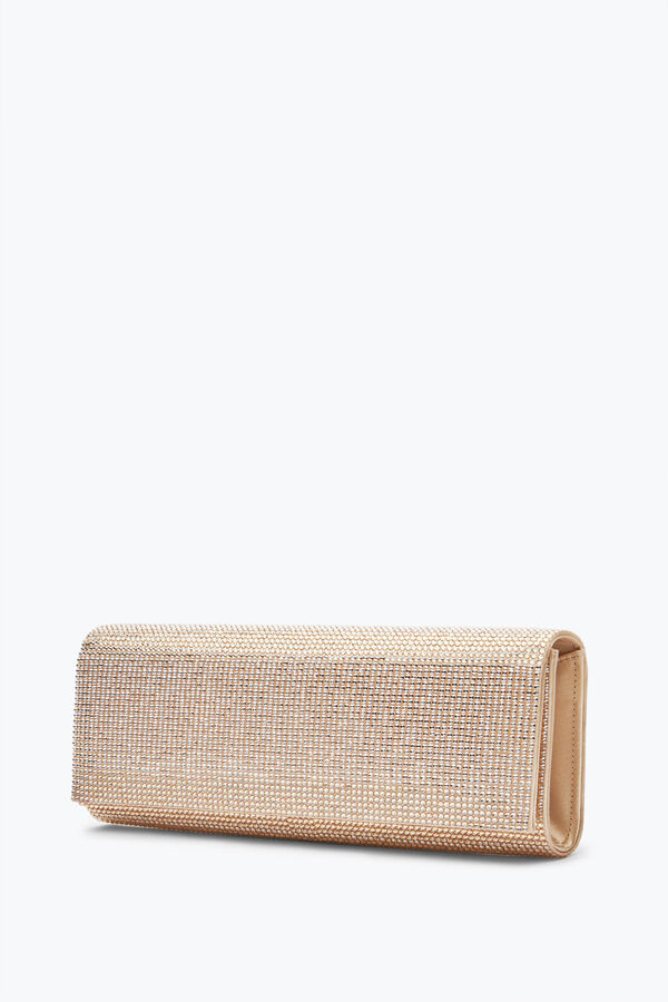 jeweled zafira gold kupplung mit all-over-kristalle rene caovilla