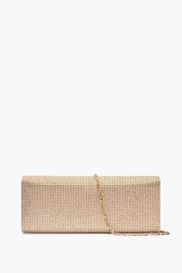 jeweled zafira gold kupplung mit all-over-kristalle rene caovilla