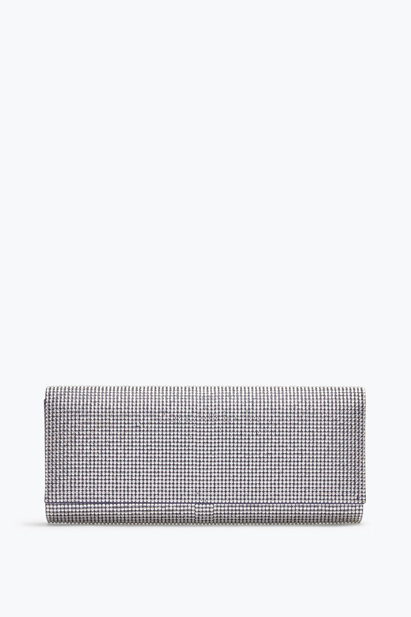 jeweled zafira blue clutch mit all-over-kristalle rene caovilla
