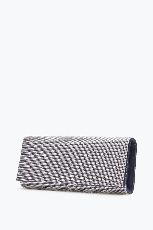jeweled zafira blue clutch mit all-over-kristalle rene caovilla