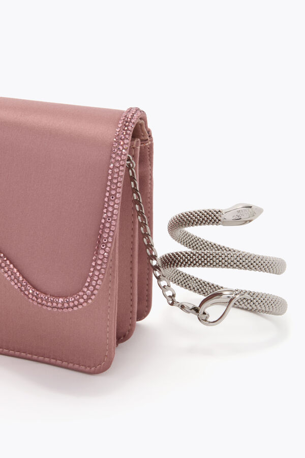 jeweled onda powder pink clutch rene caovilla