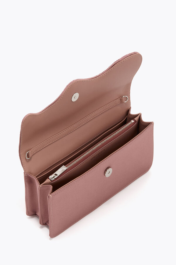 jeweled onda powder pink clutch rene caovilla