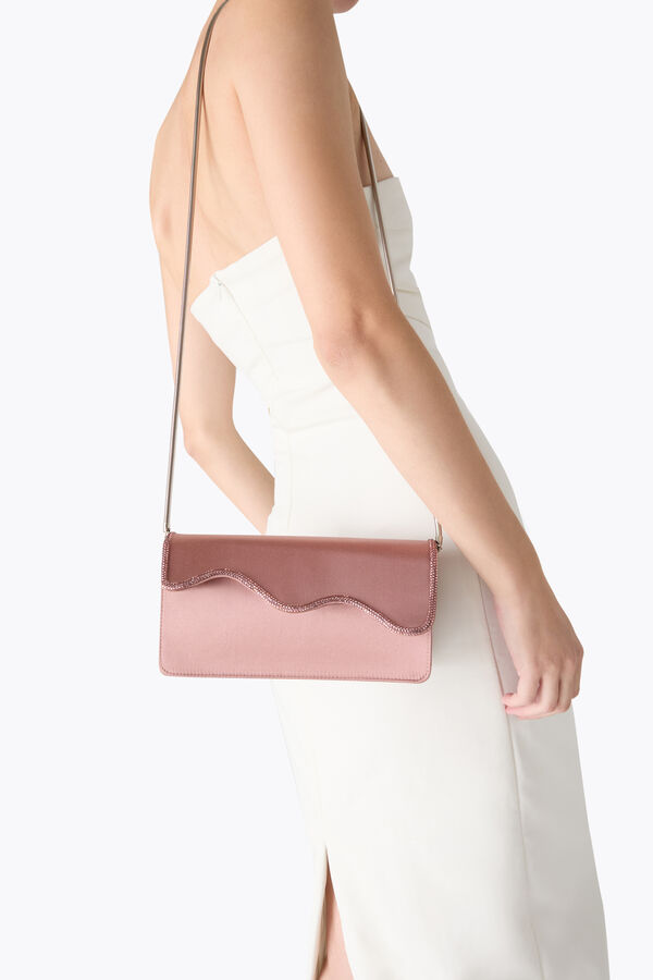 jeweled onda powder pink clutch rene caovilla