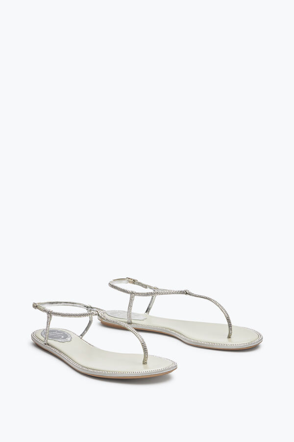 jeweled flache flip-flops diana rene caovilla