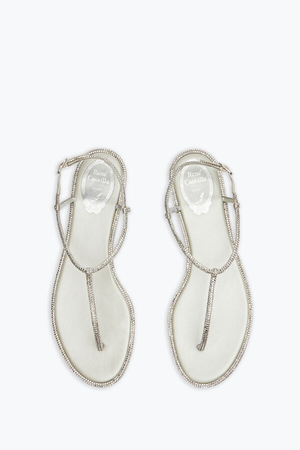 jeweled flache flip-flops diana rene caovilla