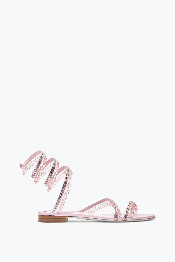 jeweled kronleuchter barbie pink flat sandal 10 rene caovilla