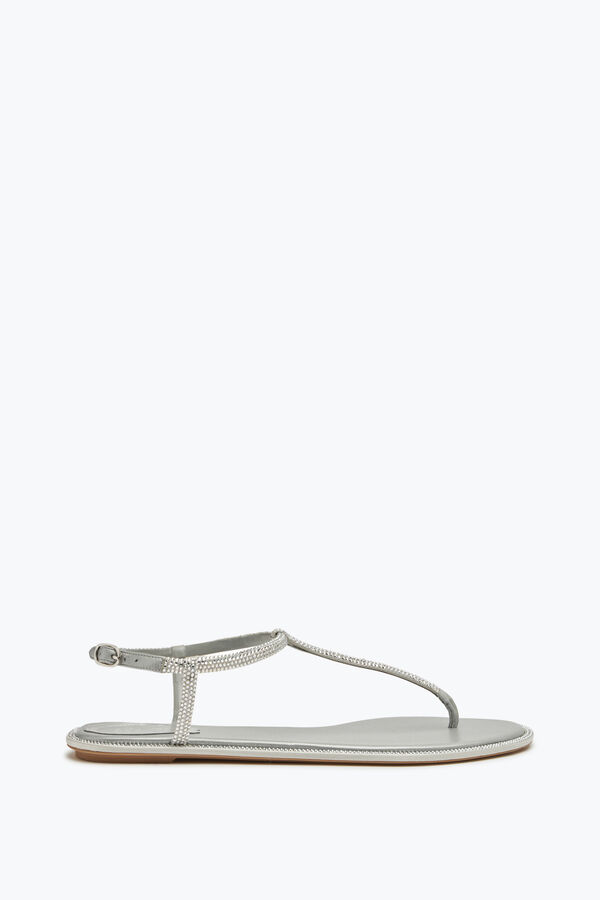 jeweled diana crystal gray sandal 10 rene caovilla