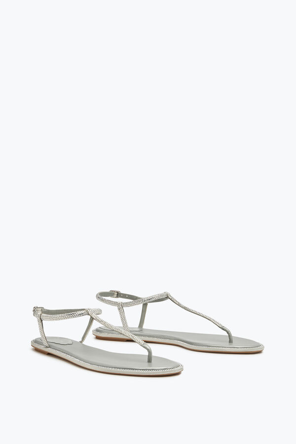 jeweled diana crystal gray sandal 10 rene caovilla