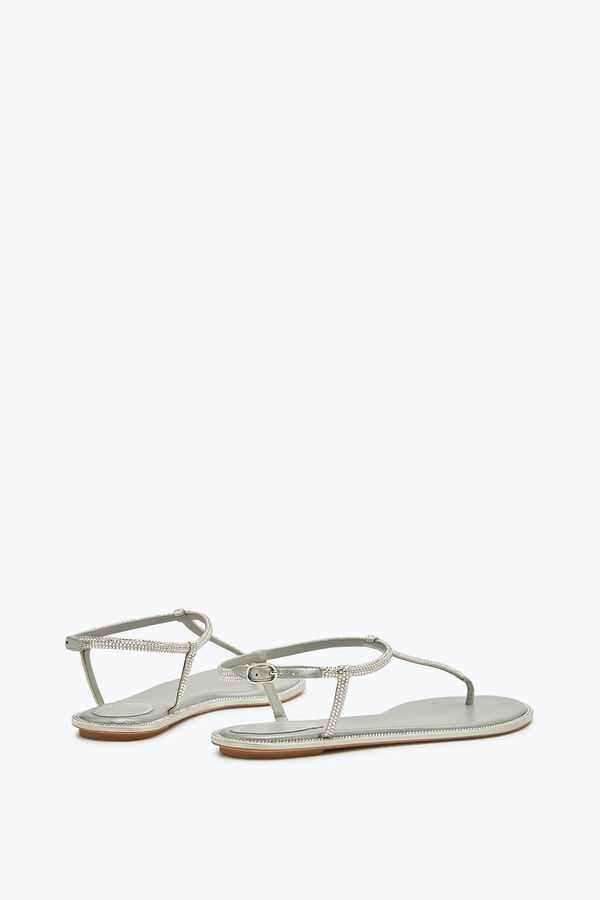 jeweled diana crystal gray sandal 10 rene caovilla