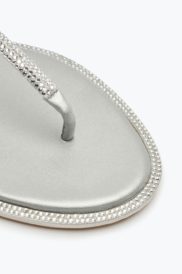 jeweled diana crystal gray sandal 10 rene caovilla