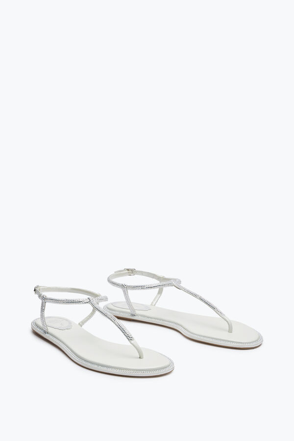 jeweled diana crystal ivory sandal 10 rene caovilla