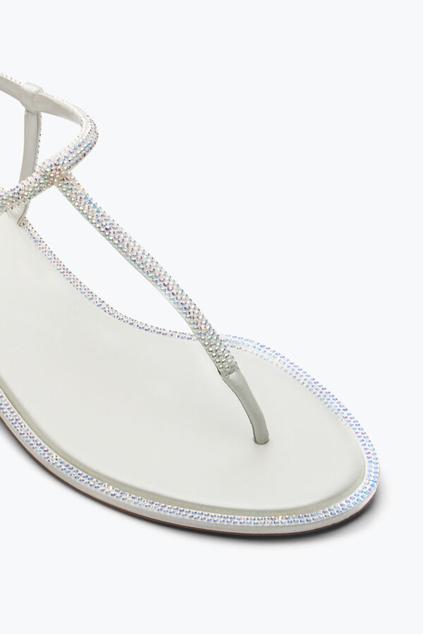 jeweled diana weiße sandale mit kristallen 10 rene caovilla