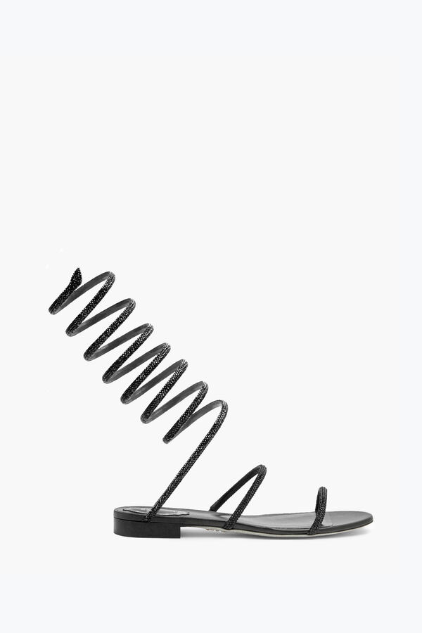 jeweled supercleo crystal black sandal 10 rene caovilla