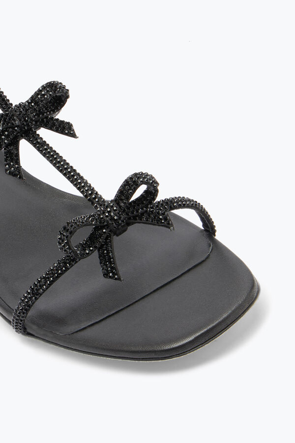 jeweled caterina black flat sandal 10 rene caovilla