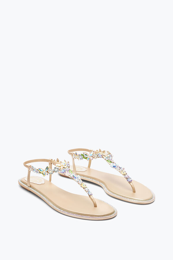jeweled eden nude thong sandal 10 rene caovilla