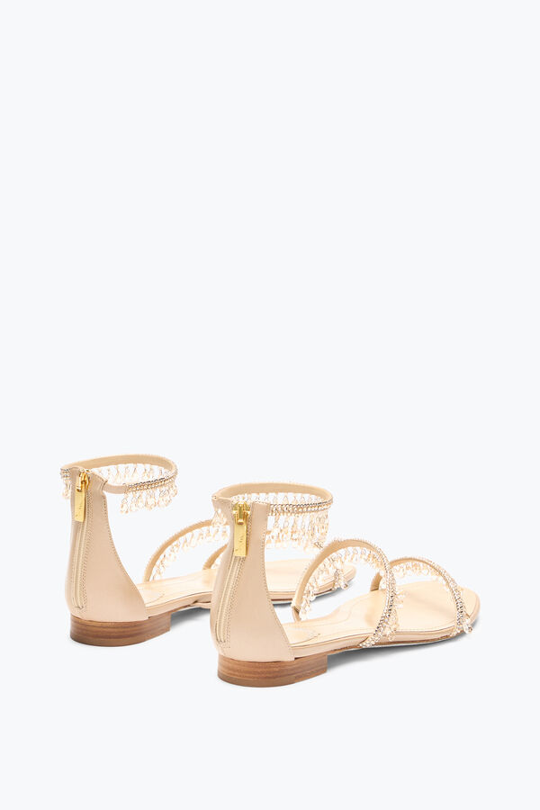 jeweled kronleuchter nude flat sandal 10 rene caovilla