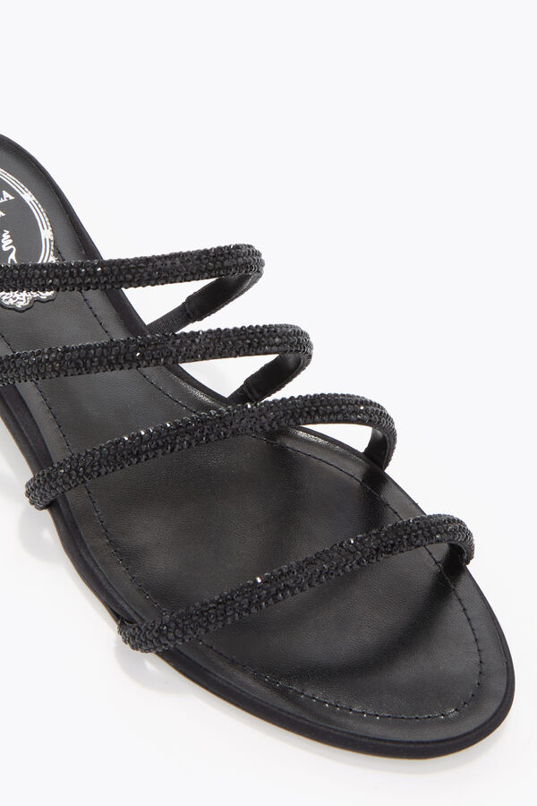 jeweled erin black flat sandal 10 rene caovilla