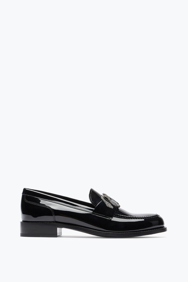 jeweled morgana die schwarze lack-loafer mit kristallen 20 rene caovilla