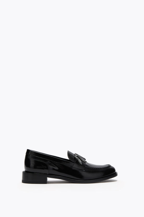 jeweled morgana die schwarze loafer mit schwarz matt crystal 20 rene caovilla