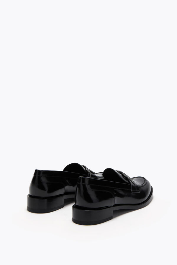 jeweled morgana die schwarze loafer mit schwarz matt crystal 20 rene caovilla