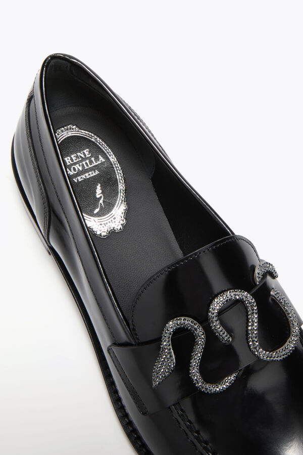 jeweled morgana die schwarze loafer mit schwarz matt crystal 20 rene caovilla