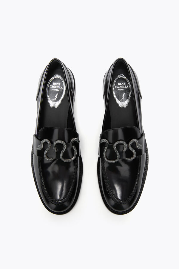 jeweled morgana die schwarze loafer mit schwarz matt crystal 20 rene caovilla