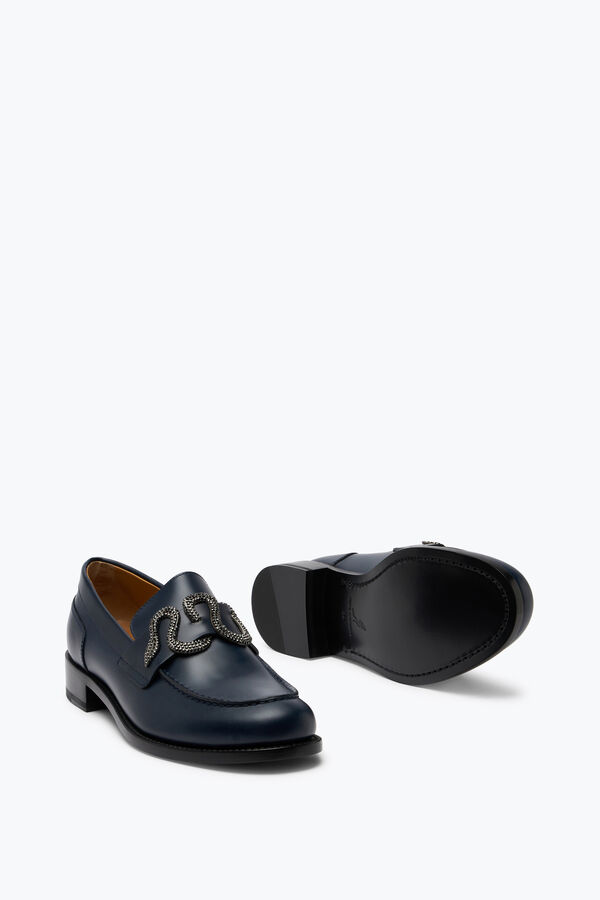 jeweled morgana blue loafer mit schwarz matt crystal 20 rene caovilla