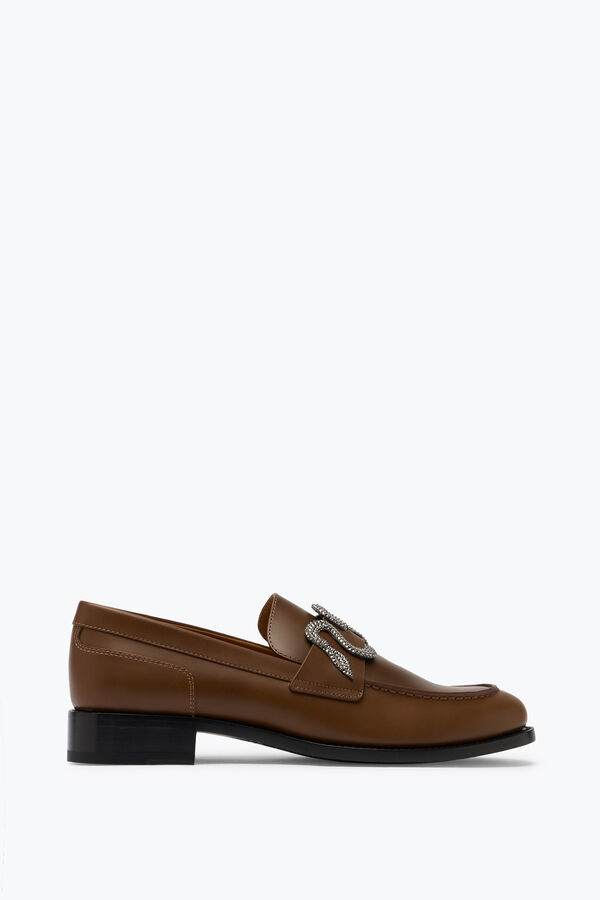 jeweled morgana braun loafer mit silber crystal 20 rene caovilla