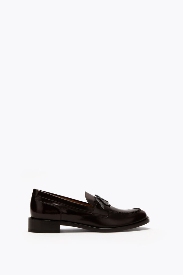 jeweled morgana dark brown loafer mit kristallen 20 rene caovilla