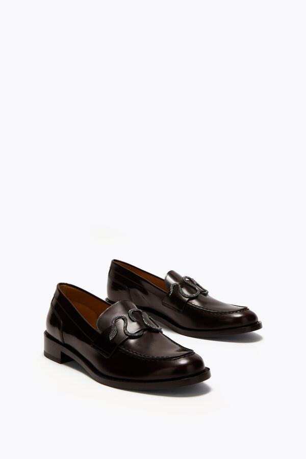 jeweled morgana dark brown loafer mit kristallen 20 rene caovilla