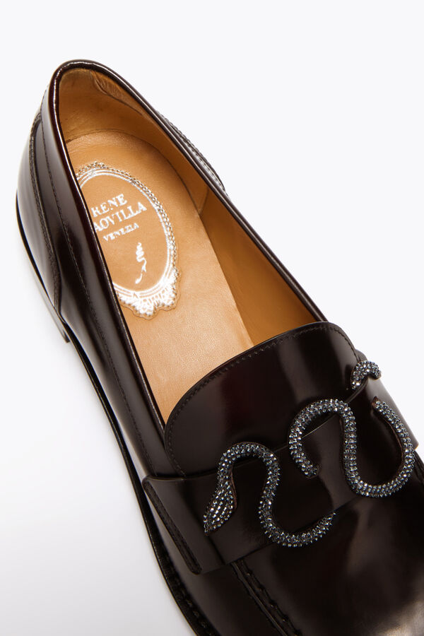 jeweled morgana dark brown loafer mit kristallen 20 rene caovilla