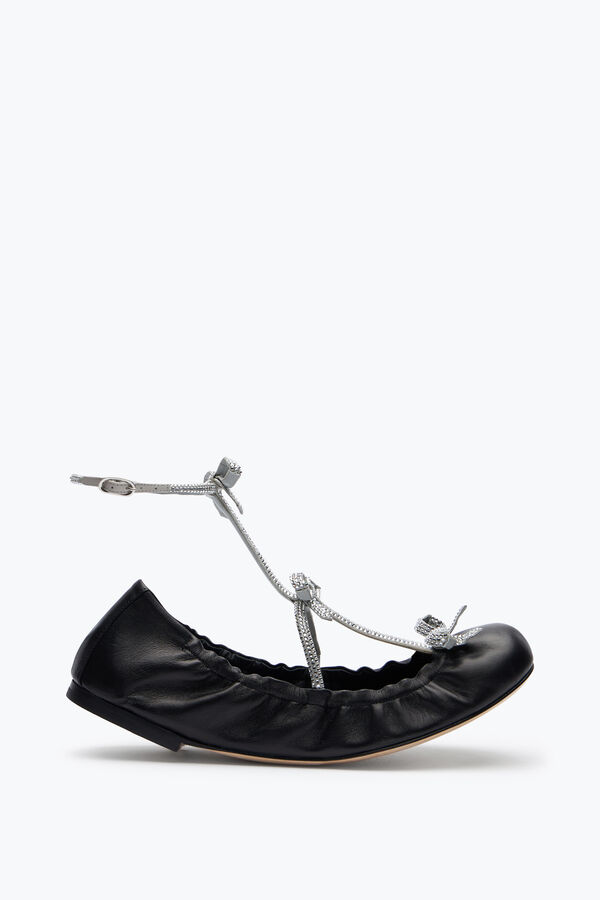 jeweled caterina schwarz und silber-ballerina-10 rene caovilla