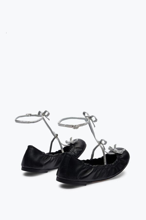 jeweled caterina schwarz und silber-ballerina-10 rene caovilla