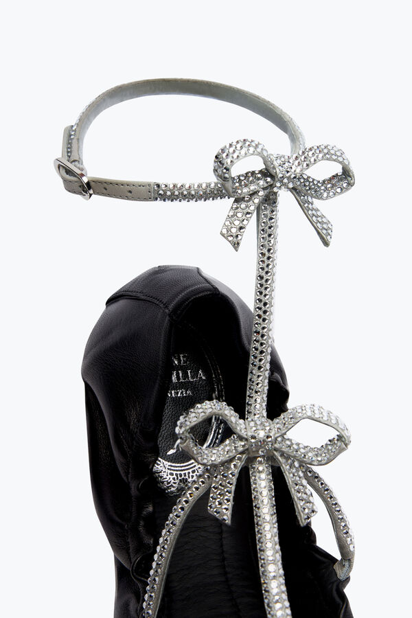 jeweled caterina schwarz und silber-ballerina-10 rene caovilla