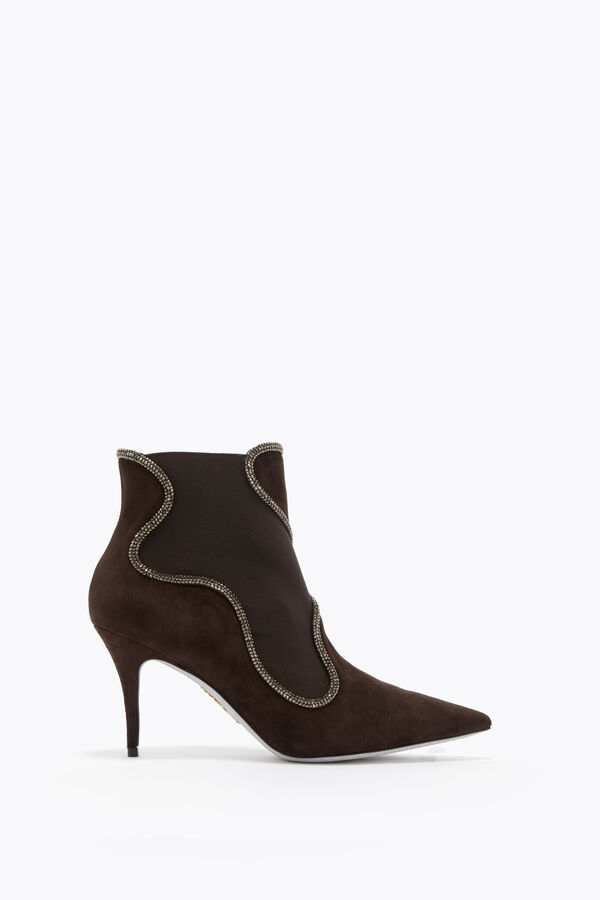 jeweled onda brown ankle boot 80 rene caovilla