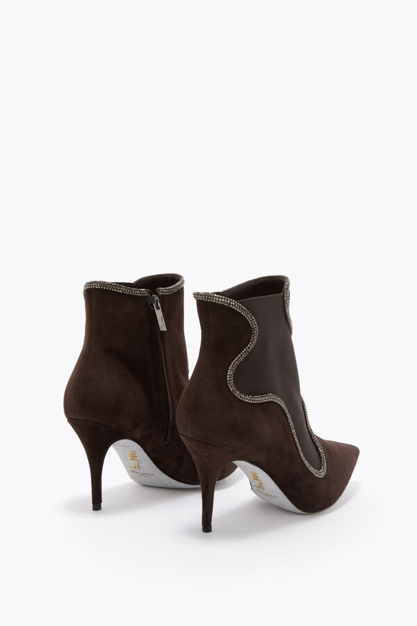 jeweled onda brown ankle boot 80 rene caovilla