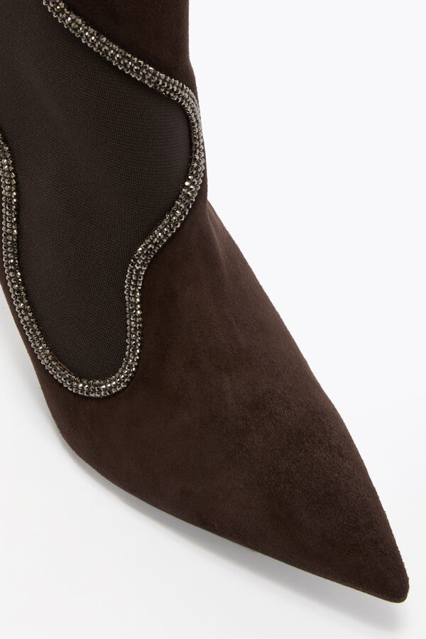 jeweled onda brown ankle boot 80 rene caovilla