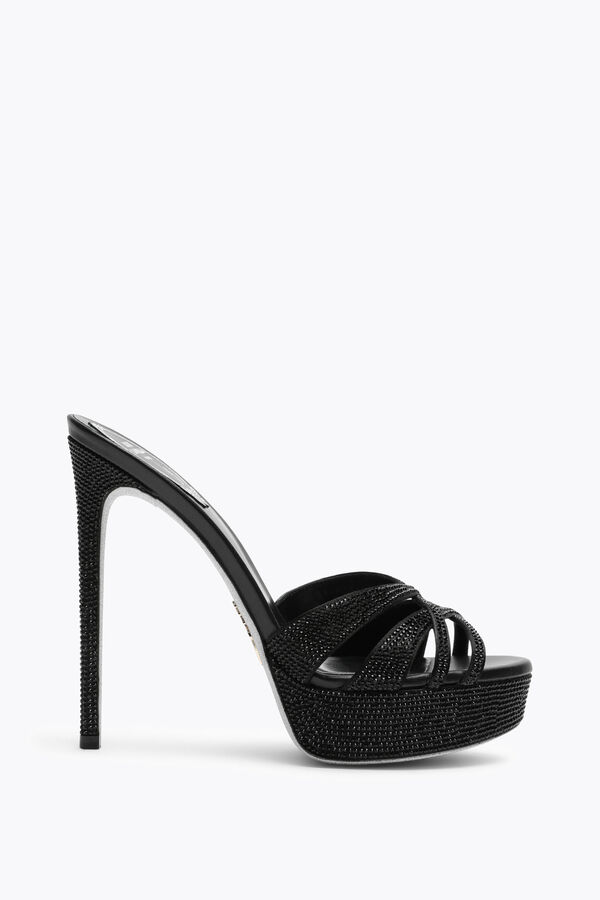 jeweled dania black-plattform mule 130 rene caovilla