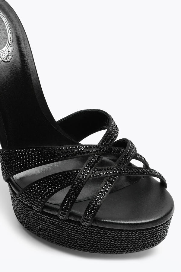 jeweled dania black-plattform mule 130 rene caovilla